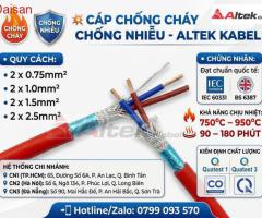 cáp tín hiệu chống cháy 2x 0.75mm2 - 3