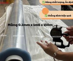Màng nhựa pvc dẻo có bột 0.10mm x 1m6 x 150m hàng có sẵn