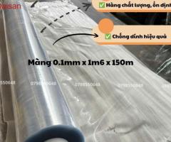 Màng nhựa pvc dẻo có bột 0.10mm x 1m6 x 150m hàng có sẵn - 2
