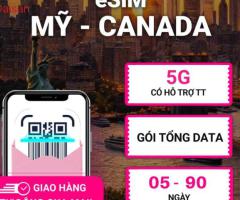 eSIM Du Lịch Mỹ và Canada