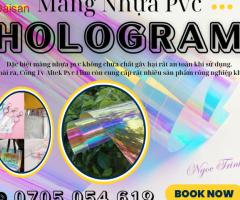 Màng pvc giá sỉ - màng nhựa hologram ánh xà cừ