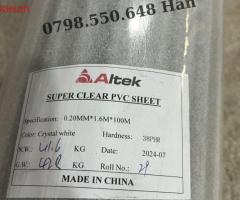Màng nhựa PVC trong dẻo quy cách 0.2mm - 3