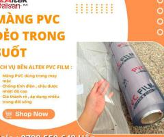 Màng pvc trong suốt giá tốt tại kho bên em