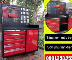 Xe đẩy tủ đồ nghề kèm bảng treo dụng cụ - 4