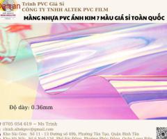 Nhựa PVC ánh kim 7 màu may balo, túi xách, quà tặng - 2