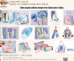Nhựa PVC ánh kim 7 màu may balo, túi xách, quà tặng - 3