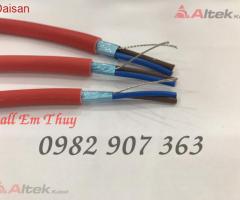 Cáp chống cháy chống nhiễu 2x1.0mm2 vỏ LSZH màu đỏ cam - 5