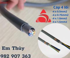 Cáp điều khiển 4x1.5mm2 chín hãng , giá tốt , sẵn kho - 2