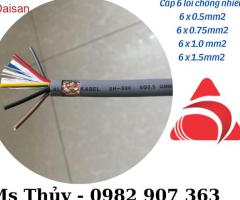 Cáp 6 lõi chống nhiễu vỏ PVC xám - 2
