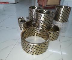 Tấm Bạc trượt  tự bôi trơn, bạc đồng lỗ Graphite, bạc Graphite, bạc đồng tiết dầu