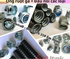 Ống ruột gà lõi thép bọc nhựa và đầu nối