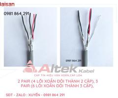 Cáp tín hiệu vặn xoắn, cáp âm thanh 1Pair 20AWG Altek Kabel
