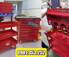 Xe đẩy, Kệ chứa đồ nghề 3 ngăn - 2